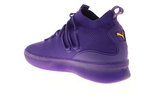 purple athletic shoes for men.